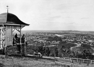 Queensland State Archives 44 Brisbane looking from the Mount Coottha Lookout Sir Samuel Griffith Drive Mount Coottha June 1930