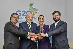 Río de Janeiro Reunión de Jefes de Estados de Colombia, Brasil, México y Chile