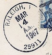 Raleigh WV postmark