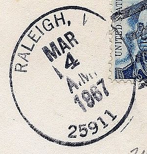 Postmark from Raleigh, West Virginia