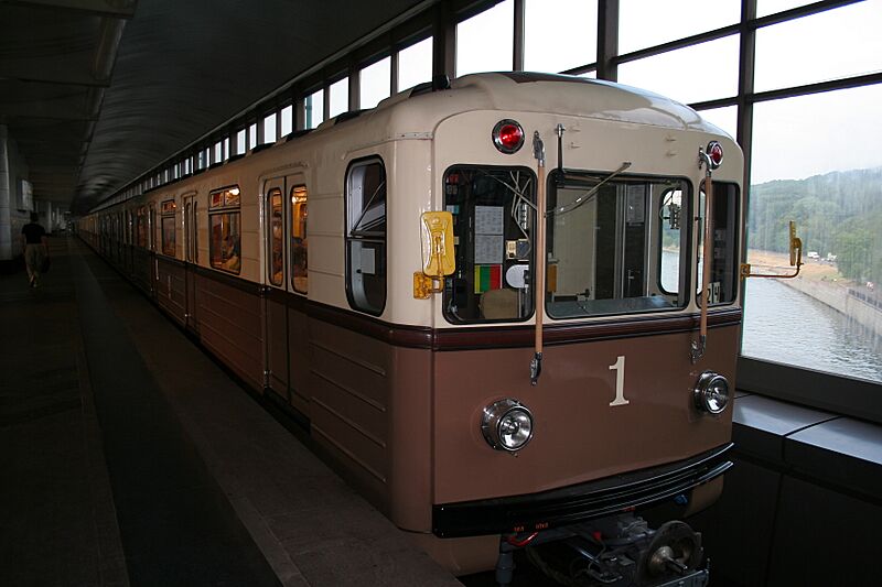 Retro-train of Moscow Metro