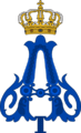 Royal Monogram of King Alexander I of Serbia