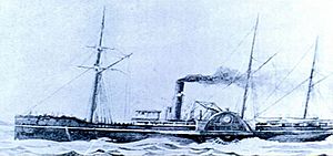 SS Pacific, from a drawing commissioned early in its career.