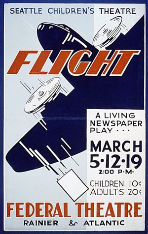 Seattle Children's Theatre (presents) "Flight" a living newspaper play LCCN98518444