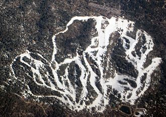 A Satellite View of Snow Summit Ski Resort, March 2008