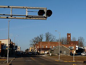 Old downtown, facing north