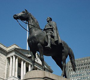 Statue Of The Duke Of Wellington-Royal Exchange-London