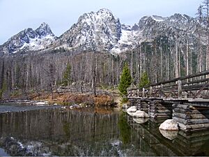 String Lake footbridge Grand Teton National Park