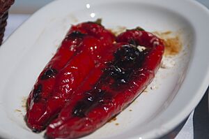 Stuffed peppers in Kardamena, Kos, Greece (5654605884)