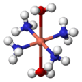 Tetraamminediaquacopper(II)-3D-balls