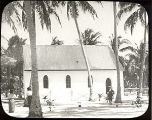 The London Missionary Society church on Moa Island, 1934