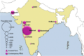 The geographical population distribution of modern and ancient Parsi