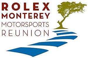 The logo of the Rolex Monterey Motorsports Reunion