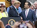 Trump meets with George P. Bush in April 2019