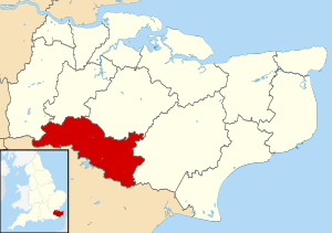 Tunbridge Wells UK locator map