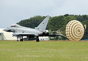Typhoon deploying parachute arp