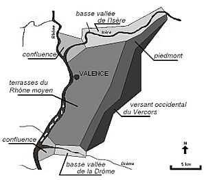 Unités de paysage du Valentinois