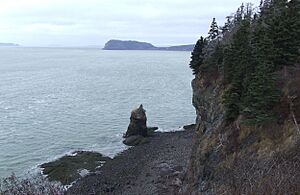 View from lookoff at top of Partridge Island, Nova Scotia