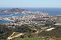 Vista de Ceuta y la península de Almina desde el mirador de Isabel II