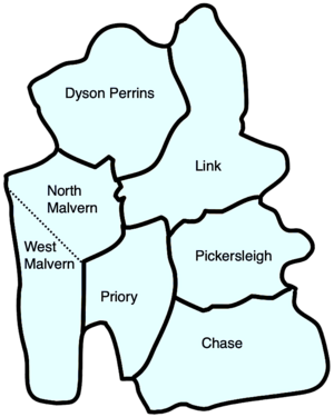 Wards of Malvern, Worcestershire