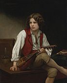 William-Adolphe Bouguereau, "Italian Mandolin"