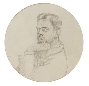William Rothenstein - portrait of Laurence Housman -