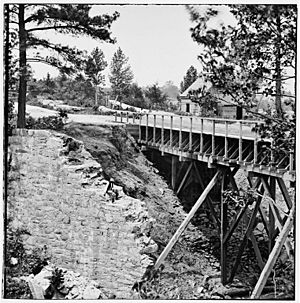 Wooden Replacement of Appomattox Canal Aqueduct - Petersburg 1865