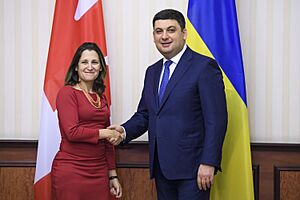 Встреча Владимира Гройсмана с министром Канады
