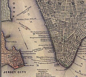 1847 Lower Manhattan map (cropped)