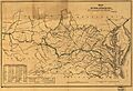 1852 Map of the Virginia Central Railroad and Planned Construction