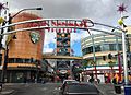 2015-11-04 11 29 02 View northwest along Fremont Street at the northwest end of the Fremont East District in downtown Las Vegas, Nevada
