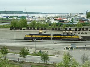 ARR Diesellocomotive at Anchorage station