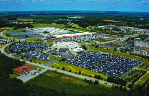 Aerial view of Florence Civic Center