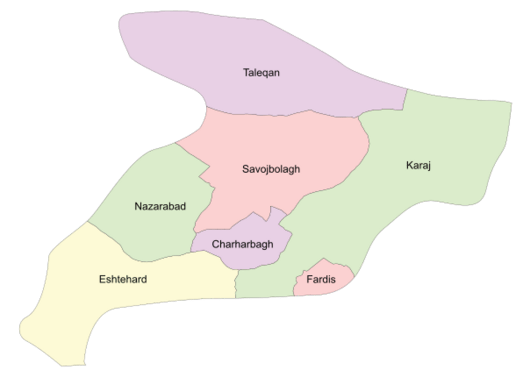 Counties of Alborz