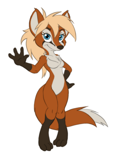 Anthro vixen fullbody front