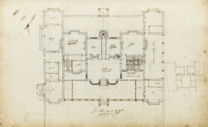 Architectural plan of Holland House by John Thorpe, 1605