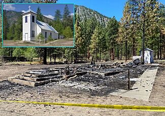 Arson destroys Our Lady of Lourdes Catholic Church First Nations - Chopaka B.C.. (51427903261)