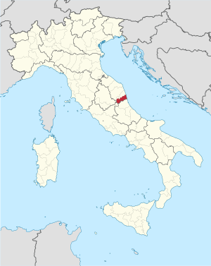 Map of Ascoli Piceno