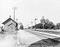 Atchison, Topeka & Santa Fe Railway Company depot - Clements, Kansas (circa 1880-1900)
