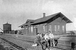 Atchison, Topeka and Santa Fe Railway depot (1896)