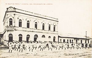 Barracks of the Loreto regiment in Iquitos, Peru