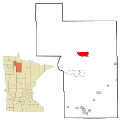 Location of Ponemah, Minnesota