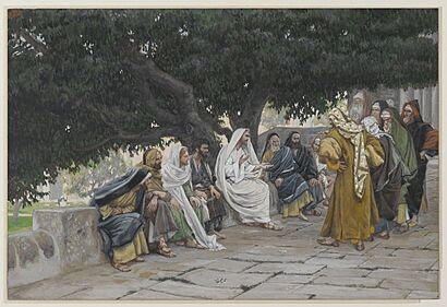 Brooklyn Museum - The Pharisees and the Saduccees Come to Tempt Jesus (Les pharisiens et les saducéens viennent pour tenter Jésus) - James Tissot - overall