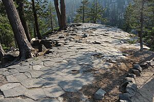 California, Devils Postpile National Monument, columns top