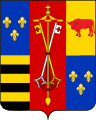 Coat of arms of Cesare Borgia as Duke of Romagna and Valentinois and Captain-General of the Church