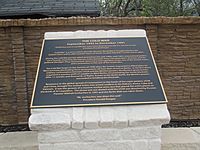 Cold War plaque, Rhome, TX Veterans Memorial Park, IMG 7061