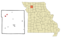 Daviess County Missouri Incorporated and Unincorporated areas Pattonsburg Highlighted