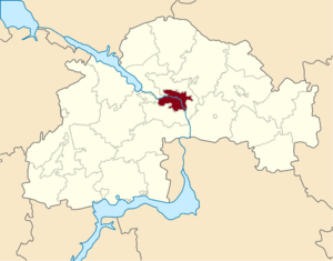 Location in Dnipropetrovsk Oblast