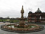 Glasgow Green, Doulton Fountain In Front Of People's Palace