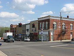 Main Street in the business district
